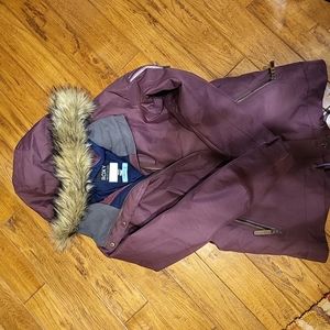 Women's Roxy winter ski coat jacket burgandy